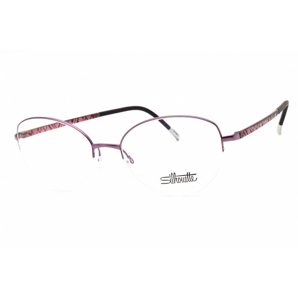 NWT Silhouette Illusion Nylor 4560/75 Plum Oval 53mm Eyeglasses